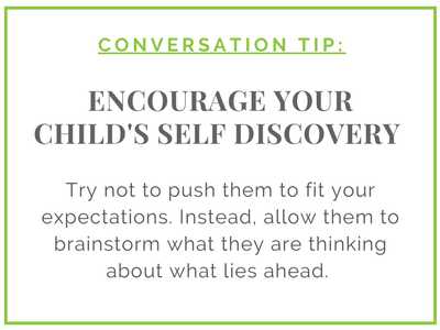 Conversation Tip: Encourage your child's self discovery.